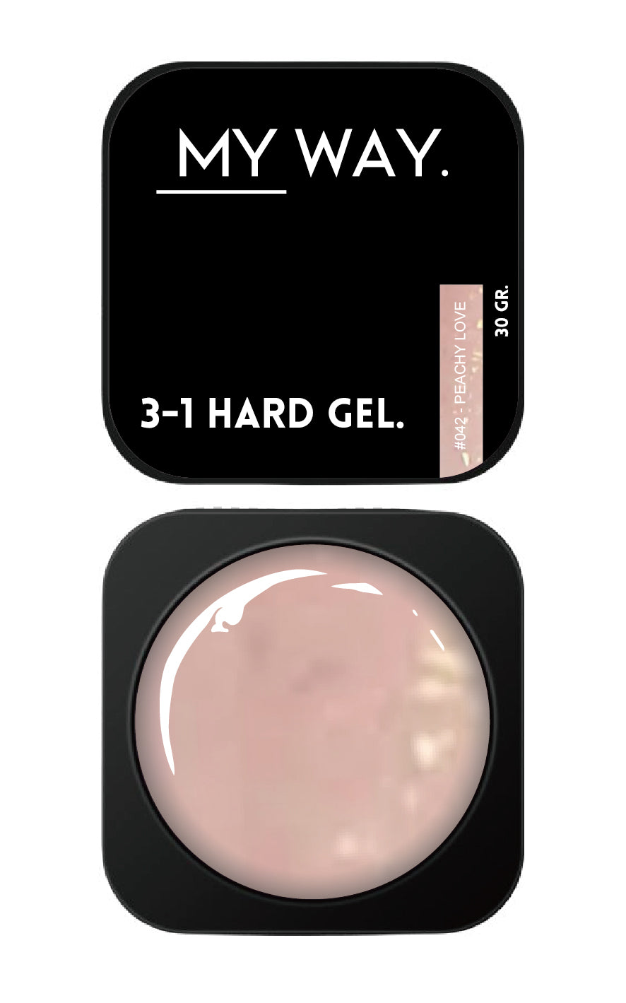 3-1 HARD GEL #042 PEACHY LOVE (TPO VRIJ)