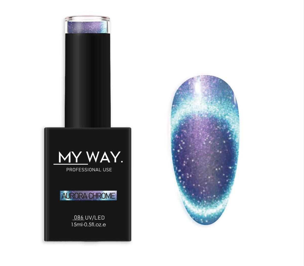 CAT EYE GELPOLISH 086 AURORA CHROME - 15ML