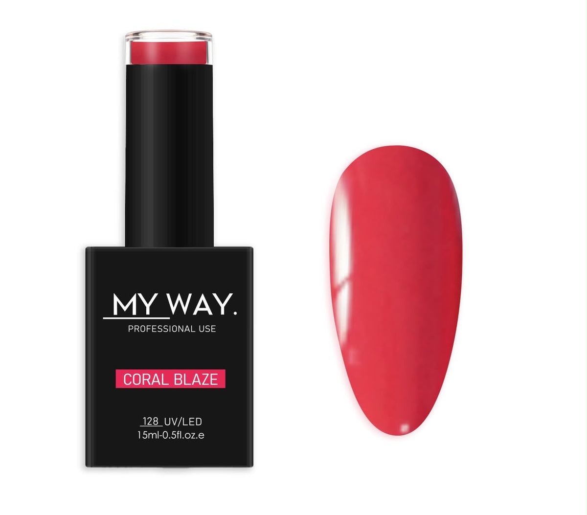 GELPOLISH 128 CORAL BLAZE - 15ML