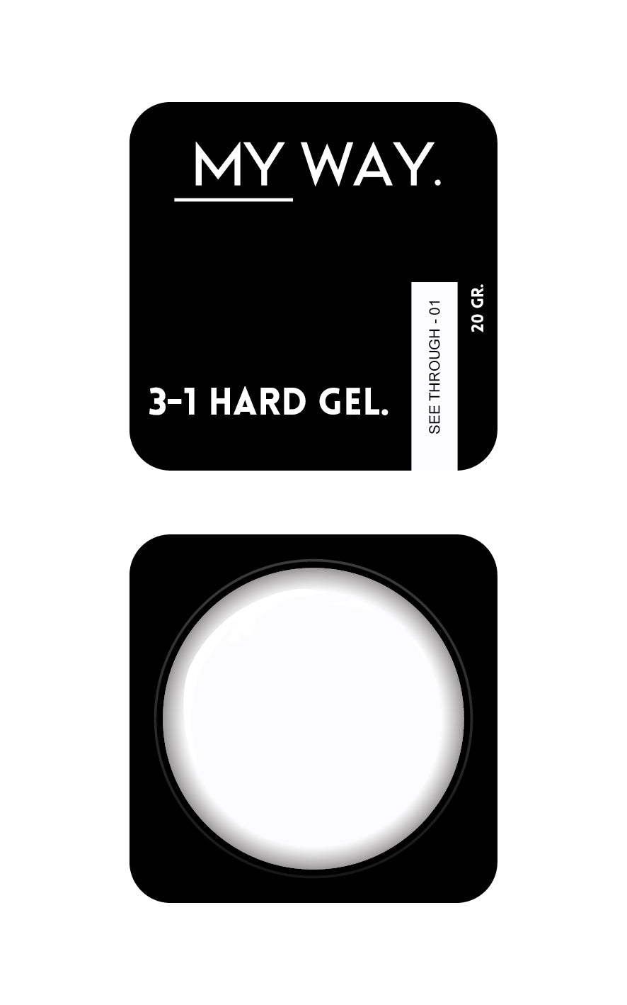 3-1 HARDGEL SEE THROUGH 01 (GREATEST COLLECTION) (TPO VRIJ)