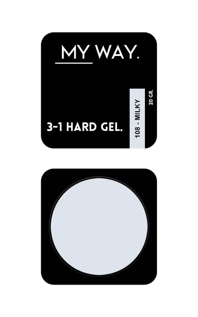 3-1 HARDGEL #108 - MILKY 20 GR.