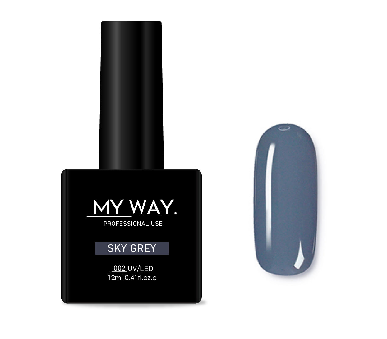 Gel polish 002 - SKY GRAY 12ML.