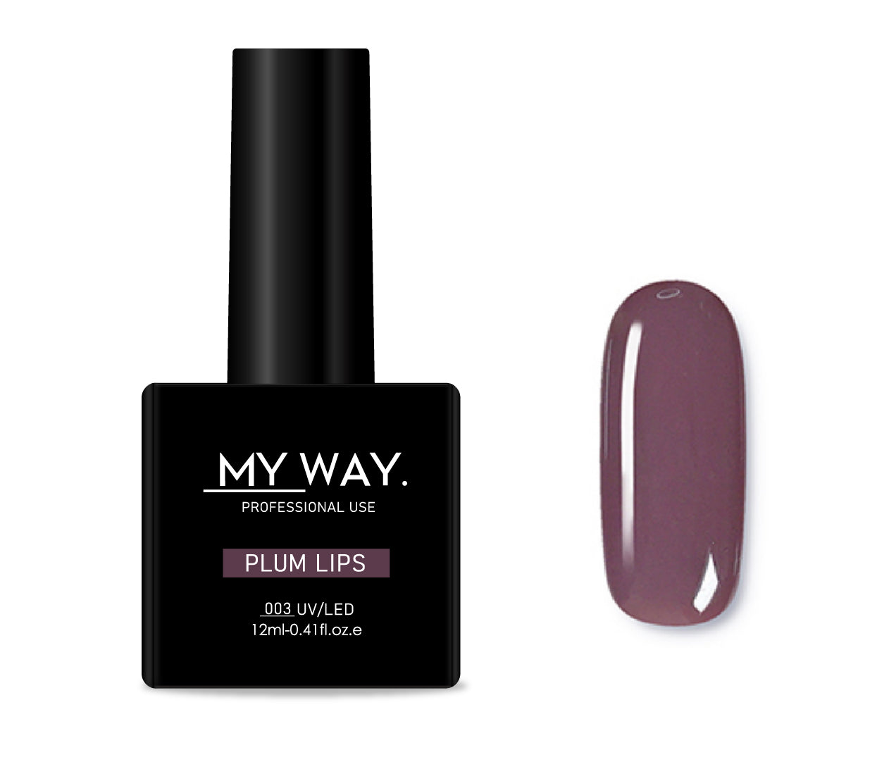 Gel polish 003 - PLUM LIPS 12ML.