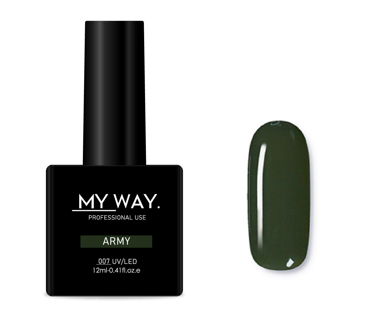 Gelpolish 007 - ARMY 12ML. (TPO VRIJ)
