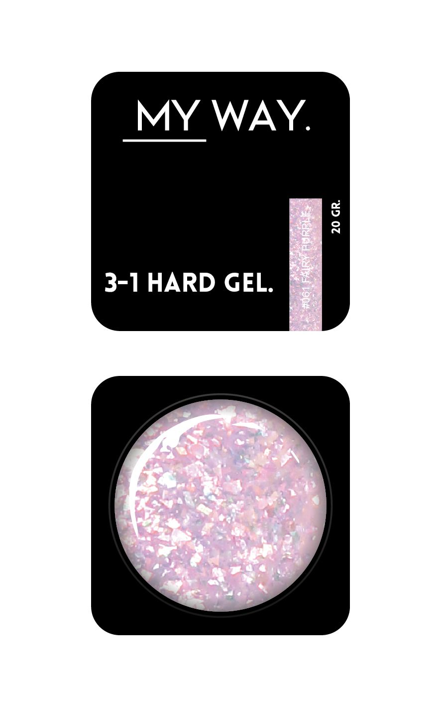 Gel dur 3-1 #061 FAIRY PURPLE 20 ml (vente TPO)