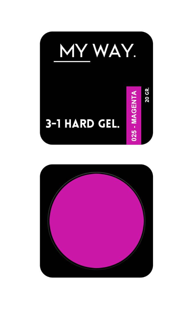 3-1 HARDGEL #025 - MAGENTA