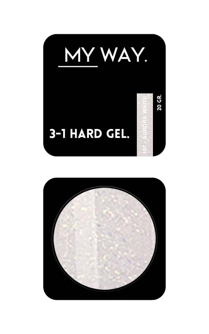 3-1 HARDGEL #107 - AURORA WHITE