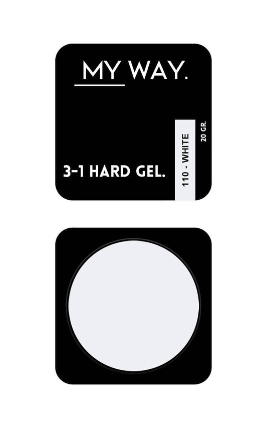 3-1 HARDGEL #110 - white 20 GR.