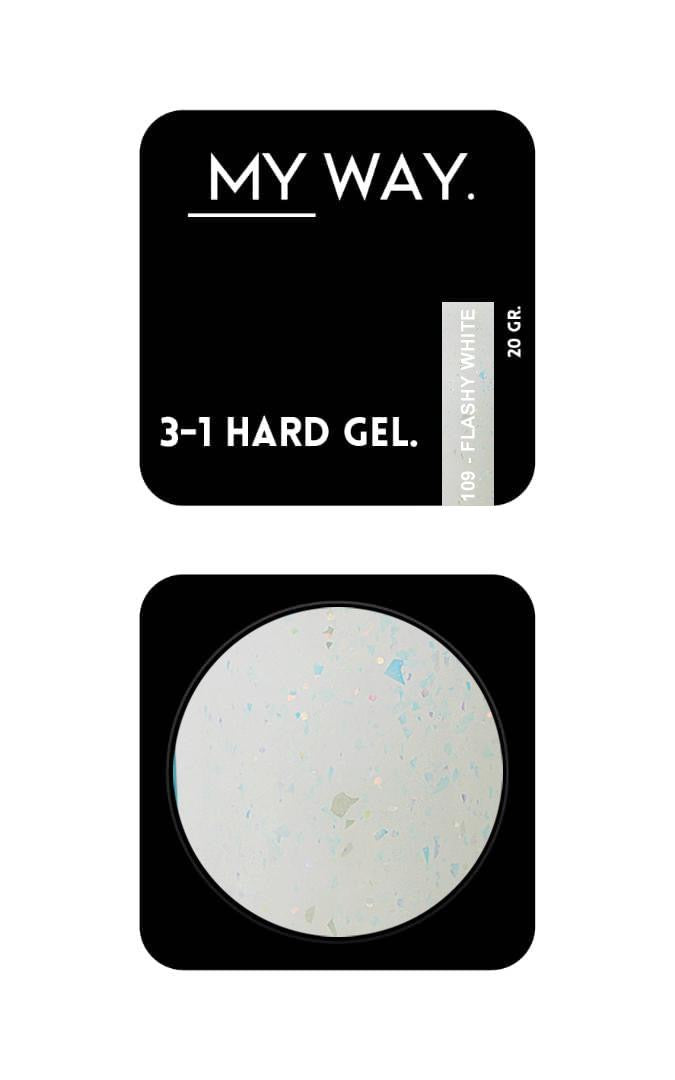 3-1 HARDGEL #109 - FLASHY WHITE