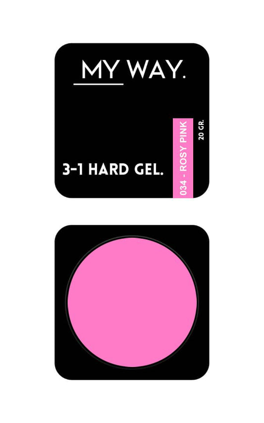 3-1 HARDGEL #034 - ROSY PINK