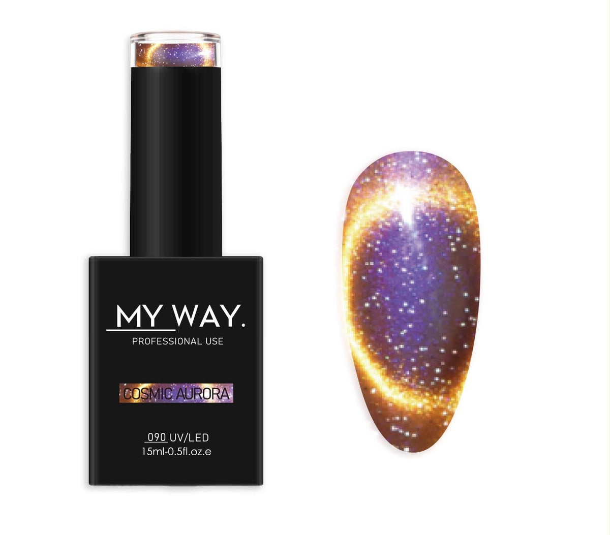 CAT EYE GELPOLISH 090 COSMIC AURORA - 15ML