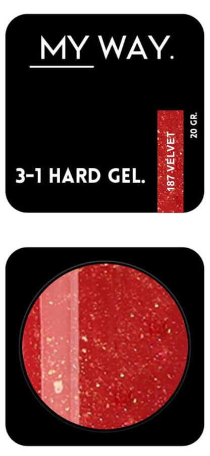 3-1 HARDGEL #187 - VELVET 20 GR.