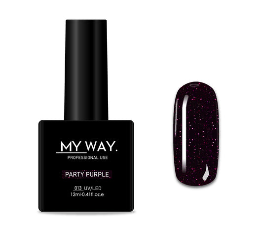Vernis gel 013 - PARTY PURPLE 12ML.