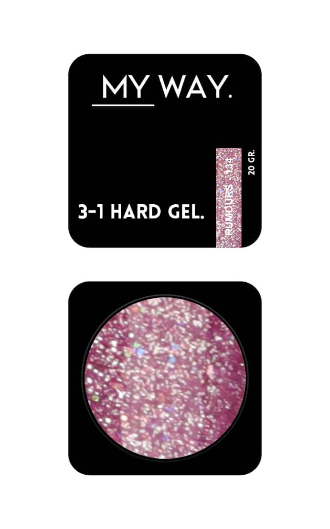 3-1 HARD GEL #134 - RUMOURS 20 ML (TPO VRIJ)