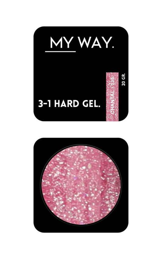 3-1 HARD GEL #135 - CHANTAL 20 ML (TPO VRIJ)