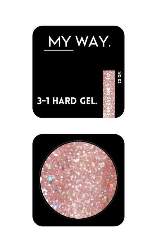 3-1 HARD GEL #137 - ONE AND ONLY 20 ML (TPO VRIJ)